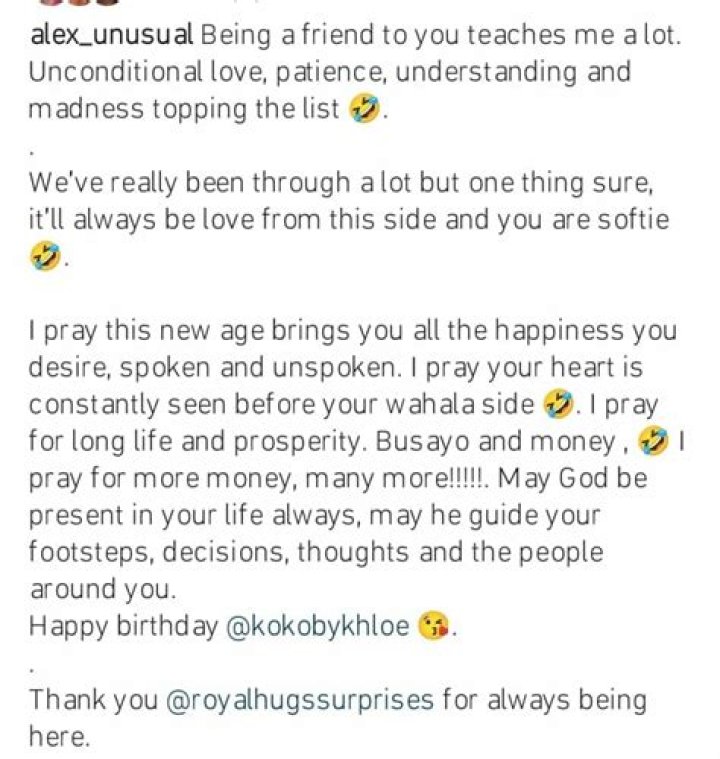 
Alex Unusual Surprises Khloe In Bed On 29th Birthday With Unending Outpour of Love 