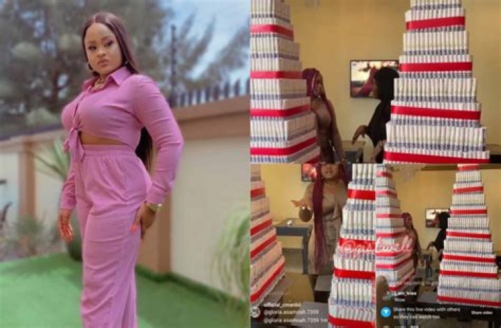 
BBNaija Season 7: Amaka Beams With Joy As She Receives Huge Money Cakes From Fans And A Luxury Gift From Nengi 