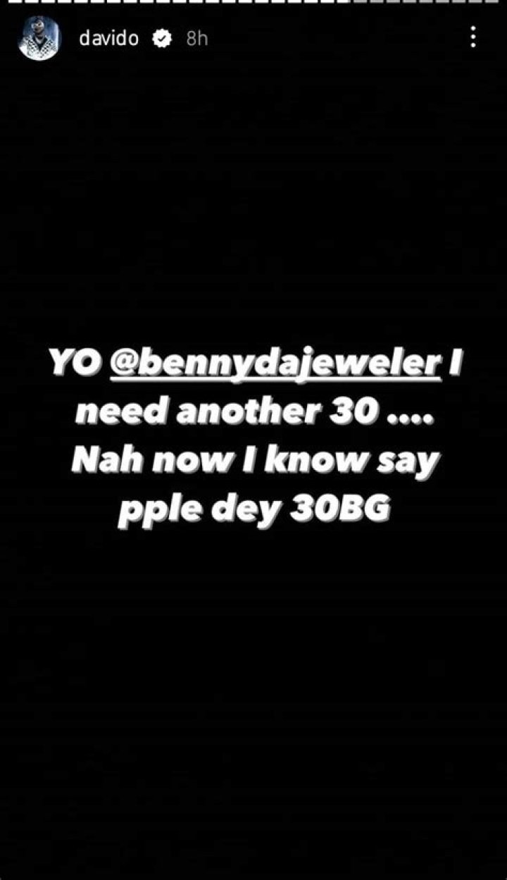 
Davido Splashes Millions On A Customized Chain For His 30bg (Photos) 