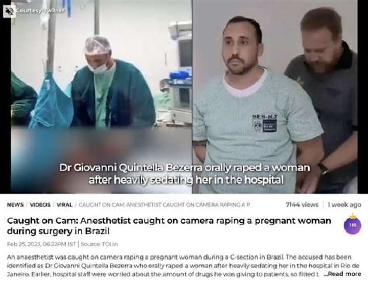 Dr Giovanni Quintella Bezerra Sexual Assault Allegations – Is He Arrested? Twitter Video