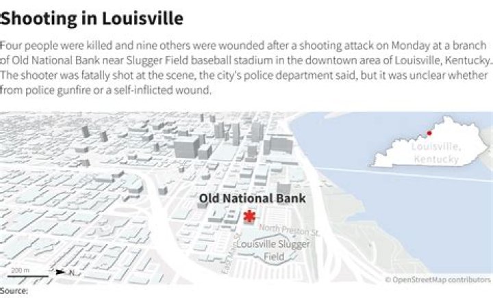 
Louisville, Kentucky shooting: Where is Old National Bank located? 