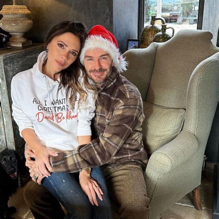 
Victoria Beckham Celebrates Her Husband in ‘All I Want for Christmas Is David Beckham’ Hoodie 